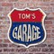 Signmission Tom's Garage, 6 Inch X 6 Inch, Plastic Sign SHI-P-6-383-TOM - alternate 2