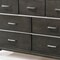 Homeroots 58" Gray Solid and Manufactured Wood Seven Drawer Triple Dresser 490475 - alternate 2