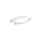 Kohler Stronghold Elongated Open Front Toilet Seat with Self-sustaining Check Hinge in White K-4731-SC-0 - alternate 3