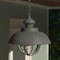 Vaxcel Harwich 1 Light Gray Coastal Outdoor Barn Dome Pendant Clear Glass T0265 - alternate 7