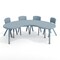 Flash Furniture 5 PC Plastic Activity Table and 4 Chairs Set, 10.5 in Seat Height-Dusty Blue YU-YCX-0043-2-MOON-TBL-DSTYBL-E-GG - alternate 3