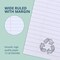 Roaring Spring Case of Recycled Exam Green Books, 8.5" x 11", 8 sheets/16 pages, Wide Ruled with Margin, PK500 77509cs - alternate 4