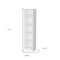 Homeroots 71" White Wood Five Tier Bookcase 546192 - alternate 4