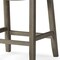 Homeroots 26" Gray and Cool Gray Fabric and Solid Wood Backless Counter Height Bar Chair 632500 - alternate 2