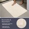 Lavish Home Bathroom Rugs 2-Piece Cotton Bath Mat Set Reversible Rugs for Shower, Tub, Toilet, or Vanity HT-BATH3-IVY - alternate 2
