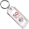 Easy 2 Buy Usa Premium Key Tag 3in Slip-Slot Plastic Heavy Duty Clear Crystal Label Ring Included, 50PK 208.7 - alternate 1