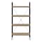 Homeroots 48" Taupe Metal Four Tier Etagere Bookcase 489798 - alternate 3