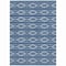 Homeroots 9' X 12' Navy Blue And Ivory Geometric Washable Indoor Outdoor Area Rug 599644 - alternate 4