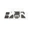 K&M Mfg Lower Cab Kit for New Holland-Ford 6700 Series Tractors Black Vinyl 4035 - alternate 1