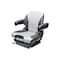 Uni Pro 138 Mechanical Suspension Seat | Black/Silver Vinyl with Red Piping 8798 - alternate 1