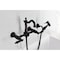 Kingston Brass Two-Handle Wall Mount Bridge Kitchen Faucet with Brass Sprayer, Oil Rubbed Bronze KS2445ALBS - alternate 2