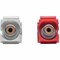 Tripp Lite RCA FEMALE AUDIO TO SCREW TERMINAL KEYSTONE JACK KIT RED/WHITE A050-000-ST-KJ - alternate 2