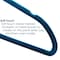 Elama Home 50 Piece Flocked Velvet Clothes Hangers with Stainless Steel Swivel Hooks in Blue HANGER50PIECEBLUE - alternate 3