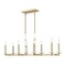 Z-Lite Kaden 8-Light Linear Chandelier, 12 in W, Modern Gold 3045-8L-MGLD - alternate 2