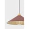 Hudson Valley Lighting Clivedon 20 in. Pendant in Aged Brass/Soft Crimson by Mark D. Sikes MDS1402-AGB/CRN - alternate 2