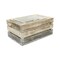 Homeroots Set of Three Black Off White And Walnut Solid Wood Crate, 3PK 487706 - alternate 3