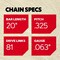 Oregon Chisel Chain, 20", 81 Drive Links V81 - alternate 3