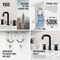Vigo Cass Two Handle Three-Hole Widespread Bathroom Faucet in Matte Black VG01301MB - alternate 2