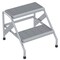 Vestil 2 Steps, 20 Overall Height, Aluminum, Silver SSA-2 - alternate 1