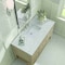 James Martin Vanities Breckenridge 48'' S Vanity, Whitewashed Oak w/ Jasmine Pearl Silestone Top w/ Wireless Charger 330-V48-WWO-FEJP - alternate 3