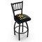 Holland Bar Stool Co 30" Blk Wrinkle U.S. Army Swivel Bar Stool, Jailhouse Back L01830Army - alternate 1