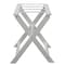 Homeroots Earth Friendly White Folding Luggage Rack With White Straps 383089 - alternate 3