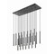 Z-Lite Forest 23 Light Linear Chandelier, Matte Black, 54 In W 919MP24-23L-MB-LED - alternate 1