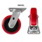 Hyw Products Heavy Duty Caster 6in Polyurethane on Plastic Wheel, Swivel 40-60S-A1-PU - alternate 2