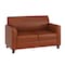Flash Furniture Cognac Leather Loveseat, 29" x 32-1/4" BT-827-2-CG-GG - alternate 1