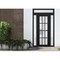 Vdomdoors Front Exterior Prehung FiberGlass Door Frosted Glass / Manux 8312 Matte Black / 2 Sidelight and Tra MANUX8312EXD-BLK-W12+36+12 x H80+14-LH - alternate 1