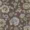 Homeroots 3' X 5' Chocolate Sky Blue And Artichoke Green Floral Washable Indoor Outdoor Area Rug 589458 - alternate 3