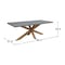International Concepts Outdoor Teak Patio Dining Table with Polystone Top KODT-38037B-G - alternate 2