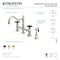 Kingston Brass Bridge Kitchen Faucet with Brass Sprayer, Polished Nickel KS3276PKXBS - alternate 3
