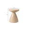 Leisuremod Dune 17 in Round Fiberstone Side Table, Pedestal Base, Weatherproof, Fully Assembled DST17BG - alternate 2