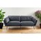 Homeroots 84" Dark Gray Sofa With Black Legs 480915 - alternate 4
