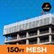 Xpose Safety Construction Safety Debris Net, 8.5x150 ft, 1/16in Mesh, Fire Retardant, White, Heavy Duty NFR116-86150-WHI-X - alternate 2