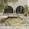 Homeroots 10' X 14' Ivory Green Yellow Blue And Dark Green Palm Leaf Indoor Outdoor Area Rug 548096 - alternate 2