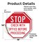 Signmission Stop Check with Office Before Proce, 18 inch X 18 inch, Vinyl Decal, 2PK OC-D-2PACK-18-249 - alternate 2
