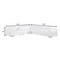 Homeroots White Italian leather 3 power reclining seats L shaped Seven Piece Corner Sectional With Console 544995 - alternate 3