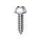 Auveco 12 x 3/4in Slotted Hex Washer Head Tapping Screw Zinc, 100PK 3390 - alternate 1