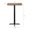 Flash Furniture Commercial 30x24 Natural HPL Tabletop with Black Bar Height X Base ST-REC2430-NAT-T2222B-GG - alternate 4