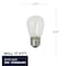 Bulbrite 11-Watt Equivalent S14 Clear Edison LED Light Bulb Warm White, 6PK 862153 - alternate 2