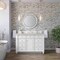 James Martin Vanities Bristol 48" Single Vanity, Bright White, w/ 3 CM Siberian Silestone Top 157-V48-BW-3SFR - alternate 4