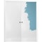 Sartodoors Modern Double Pocket Doors, Planum 0010 Primed, Kit Trims Rail Hardware, Solid Wood Interior Bedroo PLANUM0010DP-PRI-7284 - alternate 1