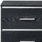 Homeroots 15" X 22" X 23" Black (High Gloss) Wood Veneer (Paper) Nightstand 347546 - alternate 2