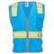 Dome75 Hi-Vis Safety Vest 4X/5X Class Non-ANSI/Enhanced Visibility , Zipper 6 Pockets, 2 Mic Tab DV2183 - alternate 1
