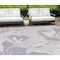 Homeroots 10' X 14' Lavender Lilac And Ivory Floral Washable Indoor Outdoor Area Rug 589553 - alternate 1