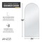 Anzzi Ember Series 74x 34in Framed Arch Fixed Shower Screen Door, Brushed Nickel, 8mm Tempered Clear Glass SD-AZ18-01BN - alternate 3