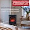Northwest Classic Electric Fireplace Freestanding Indoor Wood Stove Heater for Living Rooms, Bedrooms 80-WSD013 - alternate 2