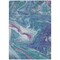 Homeroots 3' X 5' Teal Blue Purple And Pink Abstract Washable Indoor Outdoor Area Rug 602677 - alternate 3